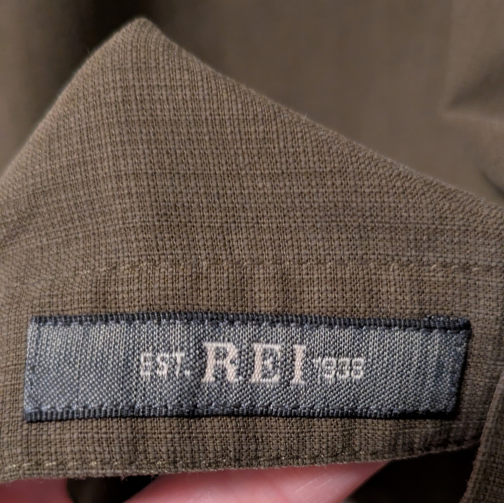 REI Olive Button-Up Shirt - Picture 5 of 5